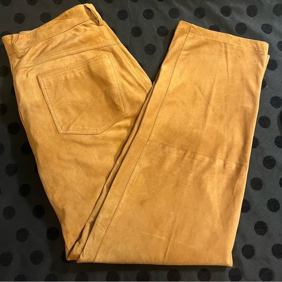 Pants - Vintage 100% Suede Leather Pants